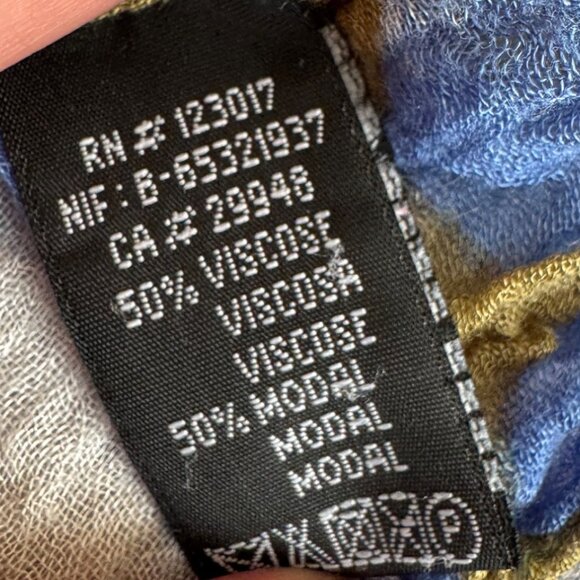 Vivante By VSA Womens Polka Dot Patterned Scarf Wrap  Multicolor - Picture 6 of 10